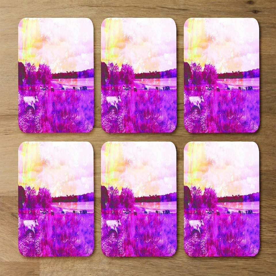 image 1 of Vintage pinky Cow (Coaster)