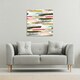image 2 of Coloured Stripes & Spots (Canvas Print) 46 x 46 x 4cm