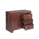 image 2 of Toko Dark Mango 3 Drawer Sideboard - Solid Mango Wood - L45 x W88 x H75 cm Brown