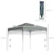 image 7 of Outsunny Pop Up Gazebo Foldable w/ Wheeled Carry Bag & 4 Weight Bags, Grey
