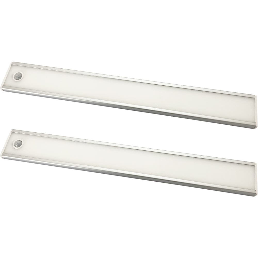 Loops 2x 305mm Rechargeable Kitchen Cabinet Strip Light & Auto PIR On/Off - Natural White LED