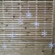 image 6 of 1.2m Battery Operated Snowflake Curtain Christmas Lights with 147 White LEDs
