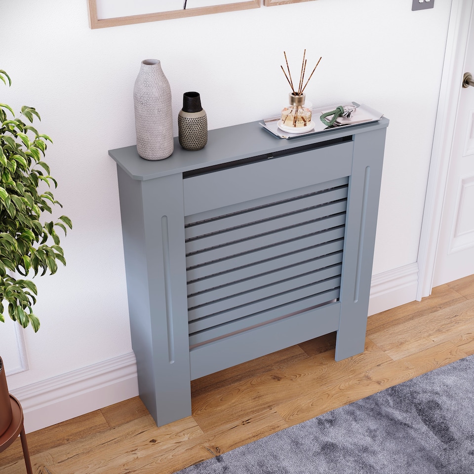 image 1 of Vida Designs Milton Radiator Cover Grey, Small