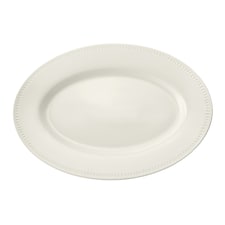Mikasa Serving Platter White Ceramic Oval 39cm