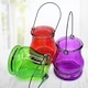 image 5 of Hanging Tealight Holders - 12 Pack Candle Holders Glass for Indoor and Outdoor Ambiance | Multi | Coloured | 10cm x 8.3cm | 12