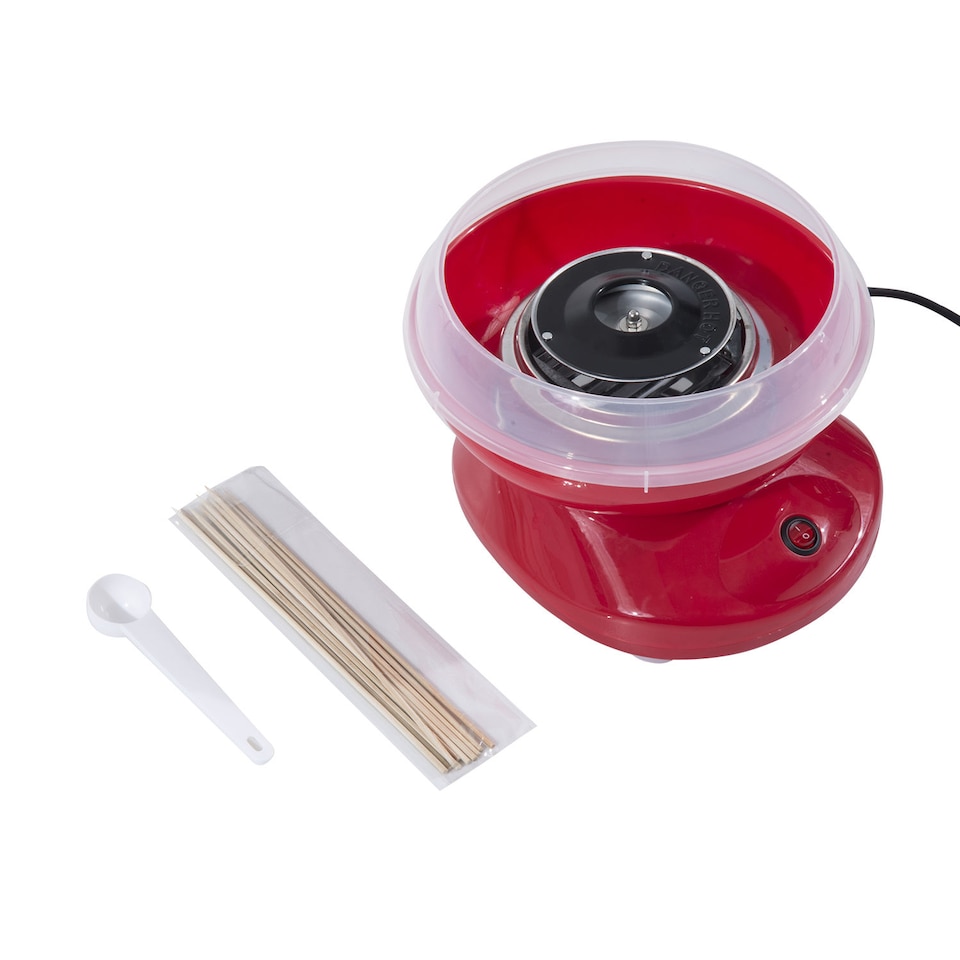 image 1 of HOMCOM Candy Floss Machine Electric Cotton Candy Maker Gadgetry 450W (Red)