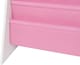 image 3 of Kids Children MDF & Fabric Display Bookshelf Sling Open Storage 4-Tier Organiser | Pink | Pink | 1