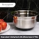 image 6 of Buckingham Deep Salad Mixing Bowl with Black Silicone Base 21.5 cm , 2.7 Litre