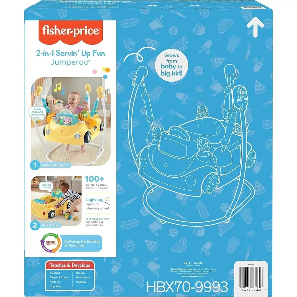 image 1 of Fisher Price Servin Up Fun Jumperoo Food Truck