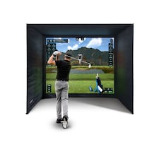 Golf Simulator Enclosure With Impact Screen - 3 x 2.5 x 1.5m