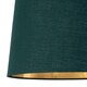 image 4 of Set of 2 Zoey - Dark Green with Gold Inner Easy Fit Pendant or Lamp Shades Green | Gold
