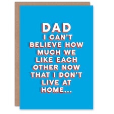 Like Each Other Since Moved Out Fun Fathers Day Dad Card