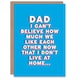 image 1 of Like Each Other Since Moved Out Fun Fathers Day Dad Card
