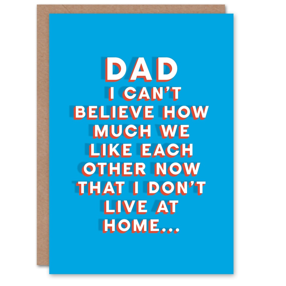image 1 of Like Each Other Since Moved Out Fun Fathers Day Dad Card