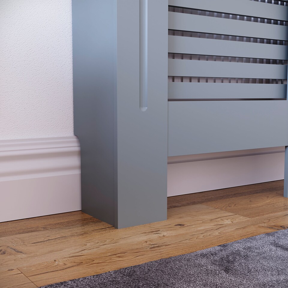 image 1 of Vida Designs Milton Radiator Cover Grey, Medium