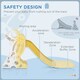 image 3 of AIYAPLAY Baby Slide Freestanding Slide for Kids 1.5-3 Years Space Theme, Grey