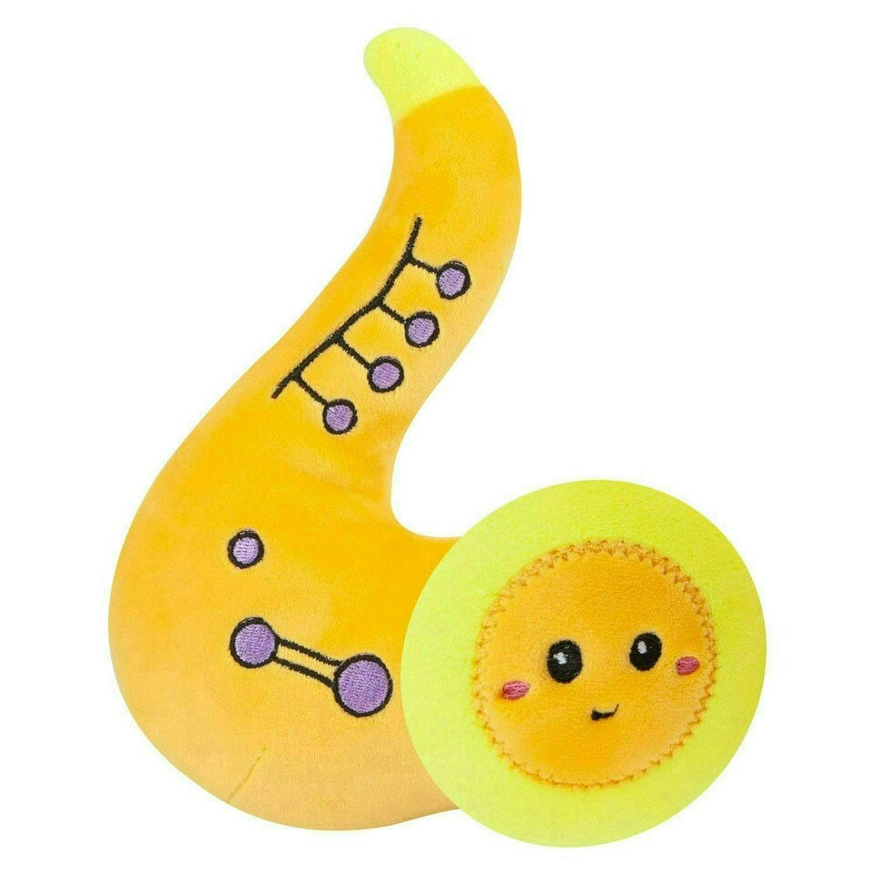 image 1 of Saxophone Soft Toy Cute Plushie Huggable Cuddly Stuffed Toy 16cm Yellow