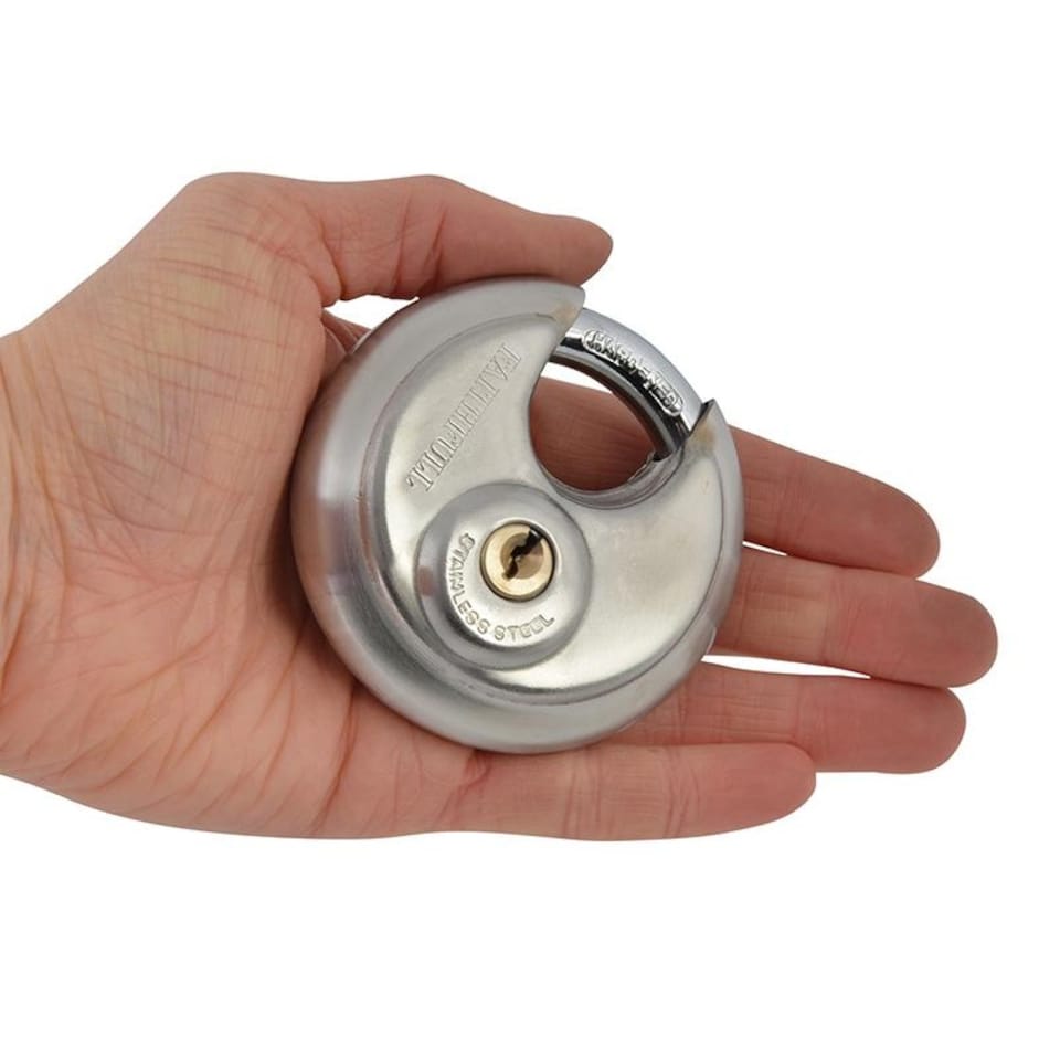 image 1 of Faithfull Stainless Steel Discus Padlock 70mm | Multi | Multi Colour | 1