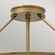 image 3 of Collier 4 Light Medium Semi Flush Ceiling Light Brass, E14