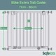 image 4 of Bettacare Extra Tall Elite Dog Gate, 71cm - 80cm, Matt White, Extra Tall 96.8cm in Height, Pressure Fit Pet Gate
