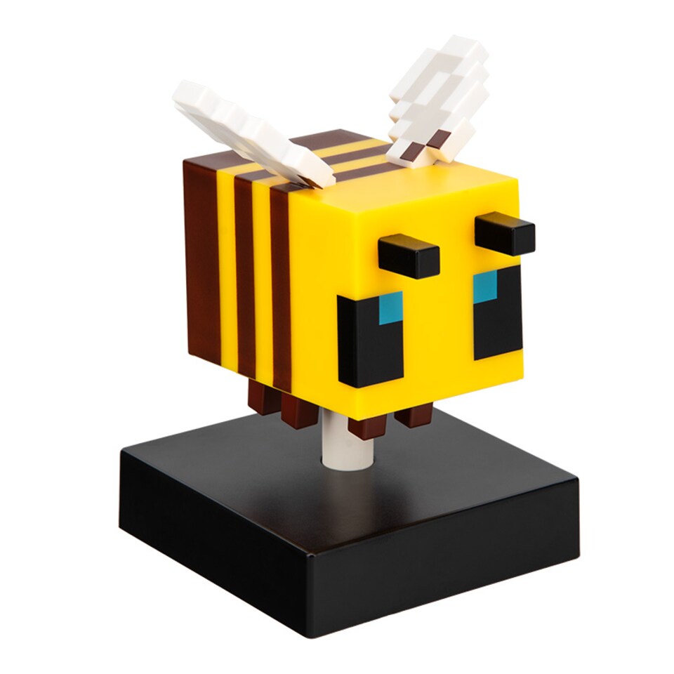 image 1 of Minecraft Bee Icon Light, 11cm LED Figure Lamp, Battery Powered Night Light for Bedroom or Gaming Decor Gift, Paladone