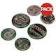 image 1 of Harry Potter Slytherin Badge Set (Pack of 6) - Green/Brown/White - One Size