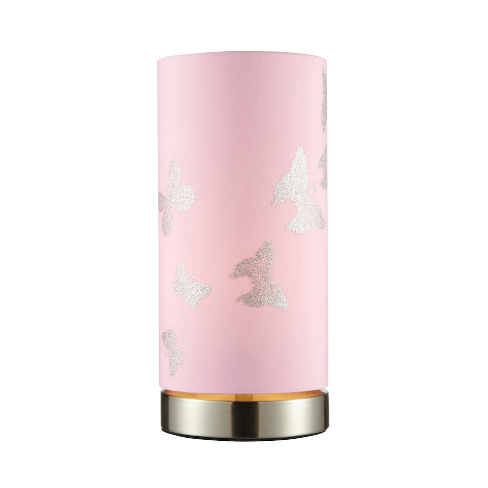 image 1 of BHS Glow Kid's LED Butterfly Table Lamp, Silver Grey | Silver