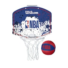 Wilson NBA Mini Basketball Hoop Set - White/Blue/Red - One Size