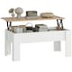 image 1 of HOMCOM Lift Top Coffee Table w/Storage Compartment, Living Room Center Table White
