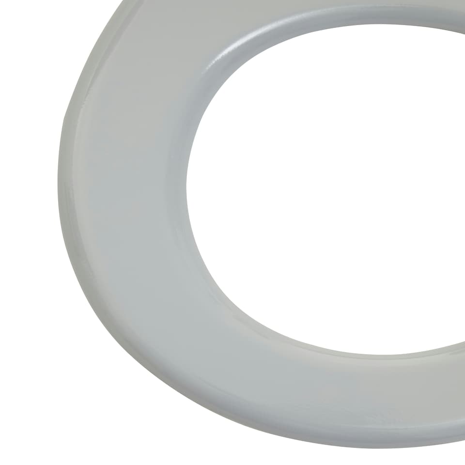 image 1 of Interiors by Premier Classic Matte Grey Oval Toilet Seat, Modern Soft Finish Loo Seat, Commode Cover With Anti-Wobble Fixings