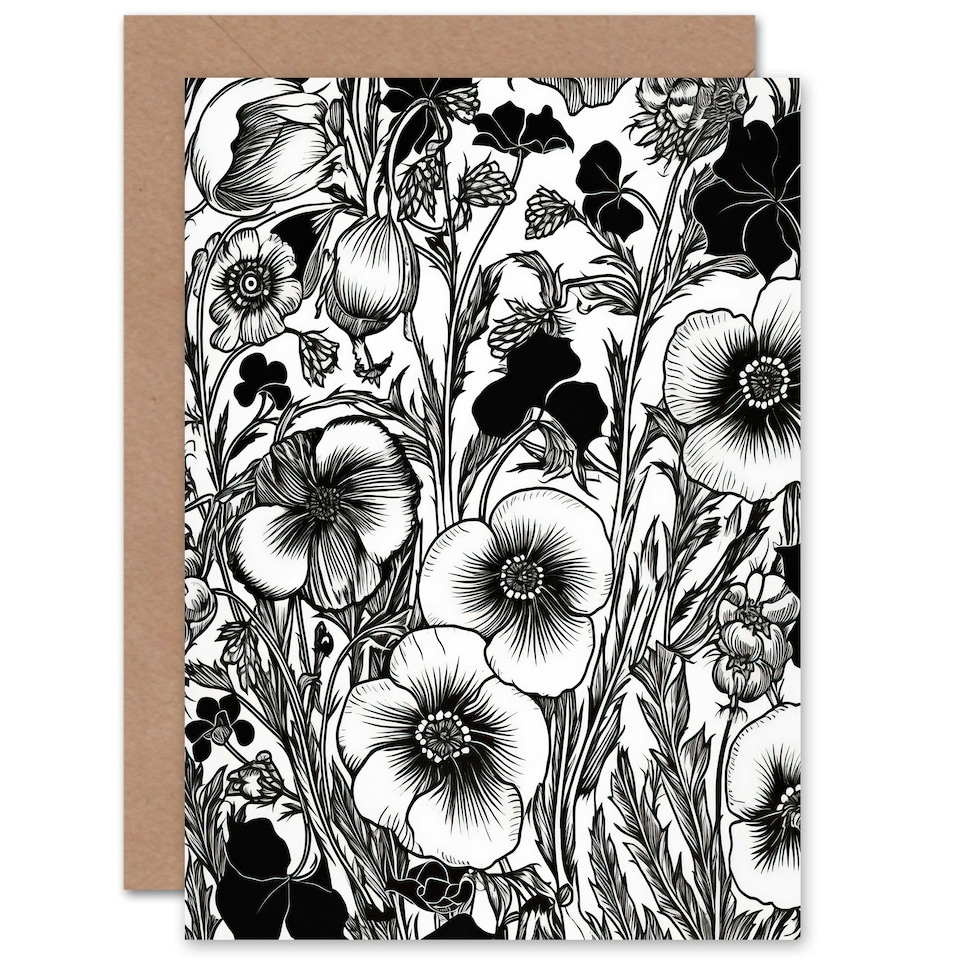 image 1 of Viola Flower Blossom Blooms Birthday Her Wife Card