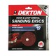 image 5 of Dekton 5pc Hook And Loop Orbital Sanding Discs 150mm/Coarse - 40 Grit