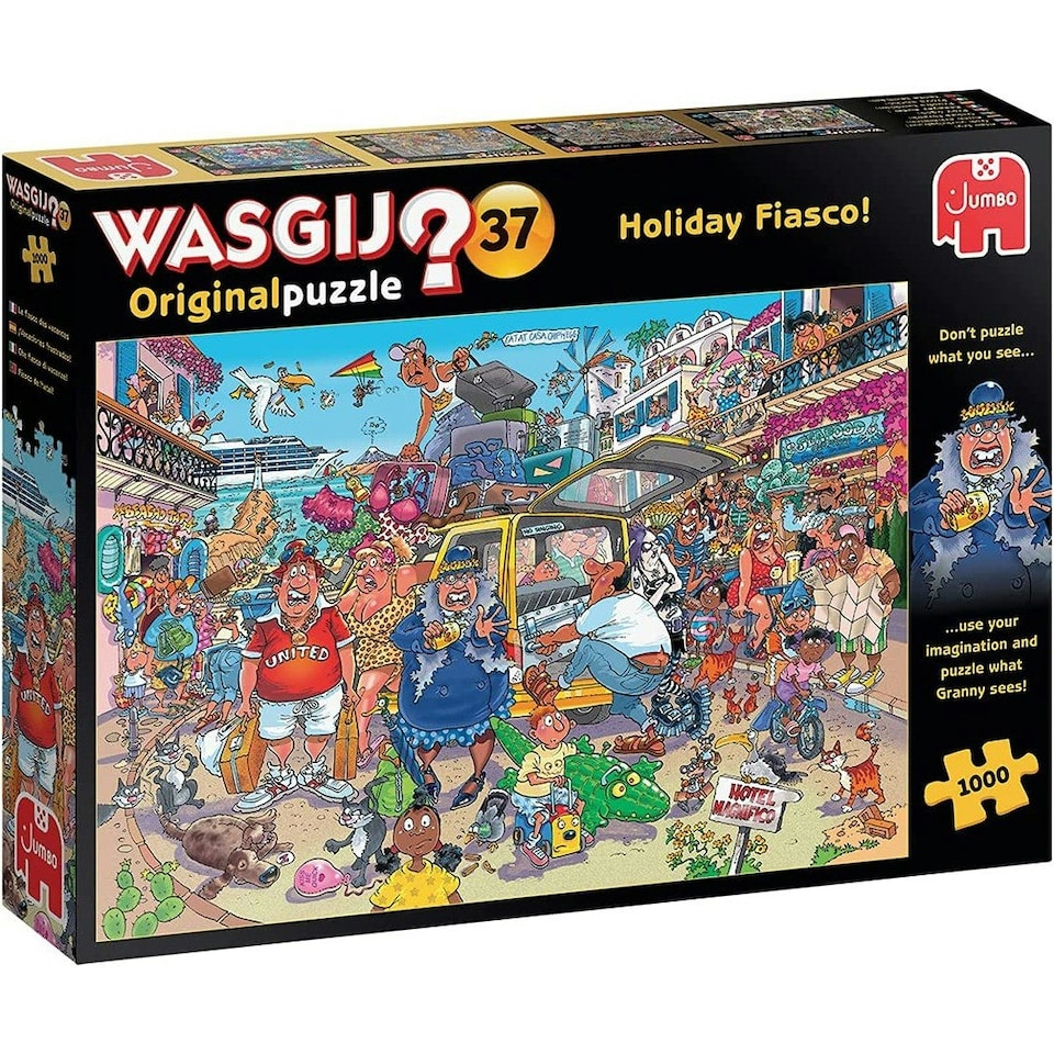 image 1 of Wasgij Original 37 Holiday Fiasco! June 1000 Piece Jigsaw Puzzle