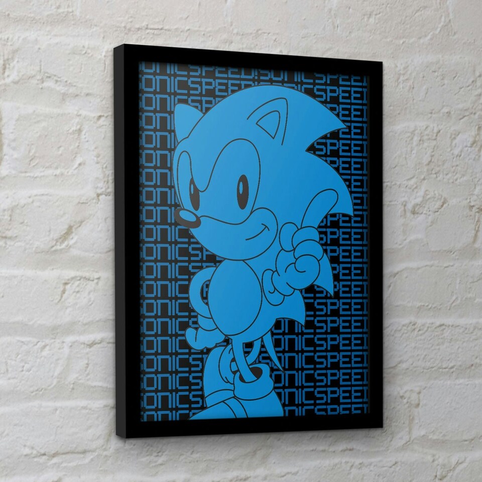 image 1 of Sonic The Hedgehog (Sonic Speed) Framed 30x40cm Print