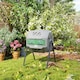 image 8 of Outsunny 160L Outdoor Tumbling Compost Bin with Dual Chamber, Grey