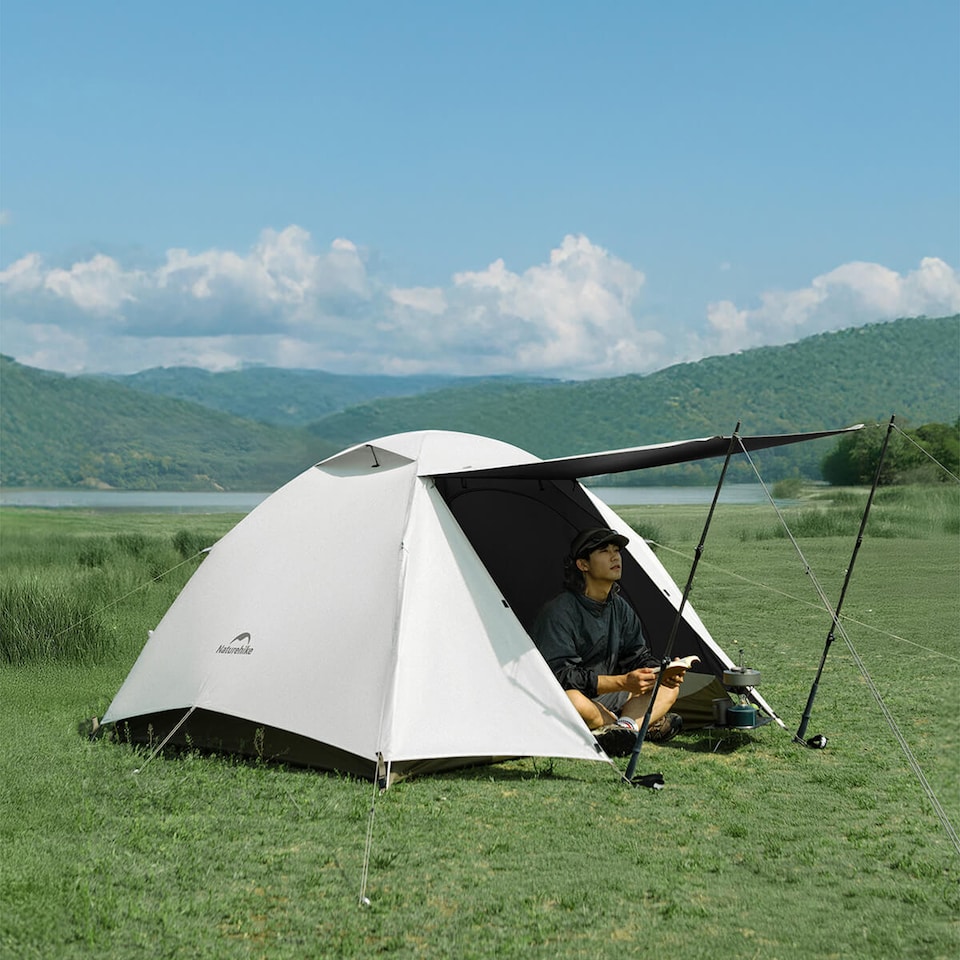 image 1 of Cloud-Creek Series 3 Person Tent | White | Chestnut Apricot White