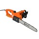 image 1 of DURHAND 2000W Powerful Electric Chainsaw, 16" Aluminium Blade Portable Corded Chain Saw, 7250rpm Chain Saw for Garden Tree Pruning, 13m/s Chain Speed Auto Chain Lubrication to Cut Wood, Orange