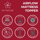 image 3 of My Nature Airflow Mattress Topper White | King
