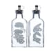 image 1 of KitchenCraft Oil Vinegar Bottle Set Clear Glass 500ml