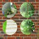 image 3 of Primrose Acrylic Wall Mounted Circular Silver Garden Illusion Mirror 40cm