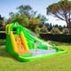 image 2 of Outsunny Kids Bouncy Castle with Slide Pool Basket Gun Climbing Wall W/ Blower