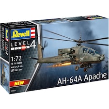Revell AH-64A Apache Helicopter Model Kit Scale 1-72