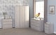 image 7 of Malvern 3 Door Wardrobe - L50.5 x W115 x H180 cm - Urban Snow | Brown | Urban Snow