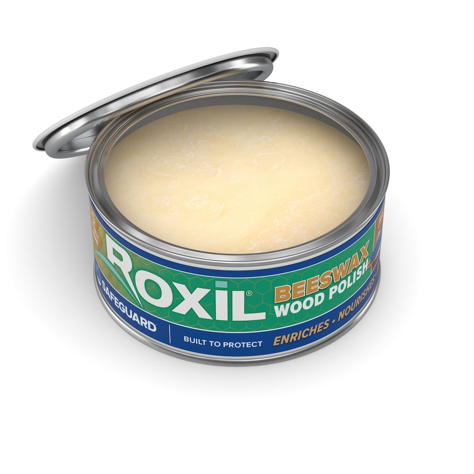 Roxil Beeswax Polish (300g) for Wood Furniture & Ornaments - Multipurpose Waterproof Natural Beeswax Blend