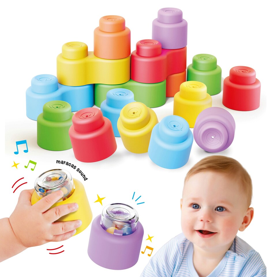 image 1 of Quercetti Momy Soft and Happy Sounds 18 Pieces