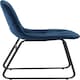 image 8 of Athens Dining Set with 4 Lukas Velvet Chairs Blue | Concrete Effect/Sapphire Blue