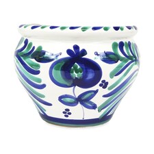 Verano Spanish Ceramics Granada Bola Plant Pot - 25cm White White