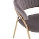image 5 of Interiors by Premier Soft Mink Velvet Dining Chair, Modern Dining Armchair, Mink and Gold Luxury Dining Chair for Home, Lounge