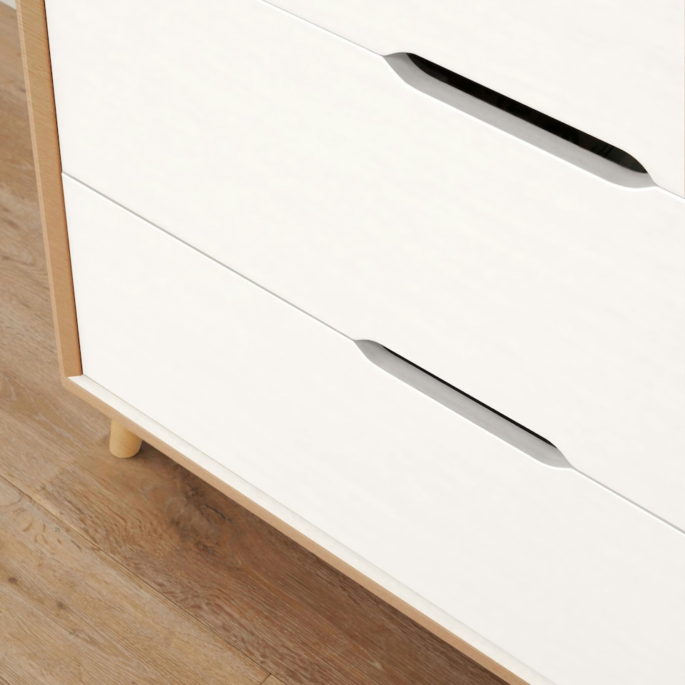 image 1 of Tutti Bambini Fika Chest Changer - White/Light Oak