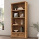image 4 of Corona Bookcase 1 Drawer DVD Media Rack 4 Shelf Display Storage Unit Solid Mexican Pine